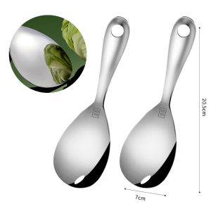 Meal Spoon 304 Stainless Steel Non-Stick Rice Spoon Meal Spoon Rice Cooker Rice Scoop For Home Divided Dishes Meal Spoon Rice Spoon Meal Spoon Seeds Do Not Hurt the Pot