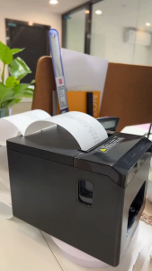 58mm/80mm เครื่องพิมพ์ใบเสร็จ Grab Lineman wongnai Loyverse ไม่ต้องใช้หมึกเครื่องพิมพ์บลูทูธ ตัดกระดาษอัตโนมัติ USB/LAN/Bluetoothเครื่องพิมพ์ความร้อน