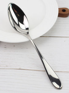 Large Size 18/10 Stainless Steel Main Course Spoon Olive Snow Scoop Spoon Board Lady Self Kept Hotel Xishan Designated Spoon