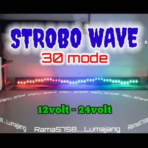 Led Strobo WAVE 30Mode LED HITAM
