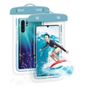 กระเป๋าโทรศัพท์กันน้ํากระเป๋าสําหรับ Apple iPhone Xiaomi Samsung ว่ายน้ําดําน้ํา CLEAR Armband สัมผัส Lanyard IPX8 30 M