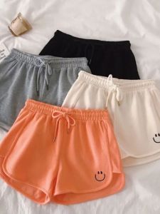 Comfortable Cotton Leisure High Waist Short Pants