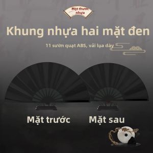 Quạt Thái Cực Đỏ cho Múa Võ Thuật và Tập Sáng