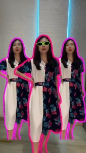 MRSBAJU - DRESS WANITA / DRESS TERBARU / DRESS MURAH / DRESS MOTIF - FN DRESS MAGNO MOTIF