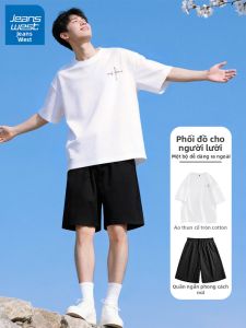 Jeanswest | Bộ Quần Short và Áo Thun Thể Thao Mùa Hè Dành cho Sinh Viên Nam