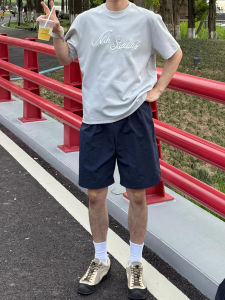 Quick Dry Ice Silk Mens Shorts Lightweight Breathable Summer Outdoor Wear Sports Pants Casual Fitness Four-Quarter Pants