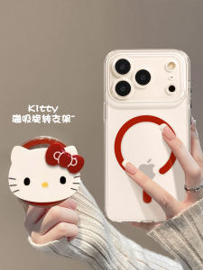 Cute Cat Design Magnetic Absorption iPhone 17Promax Case Female Style Protective Cover for Apple 17Pro Series 17Air Models