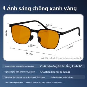 CHUANZE | Kính Câu Cá Chống Tia UV Chống Loá Bảo Vệ Ánh Sáng Xanh