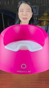 Monbebe Intelligent Potty Training Toilet with Sound for Children – Rubine Color for Easy Training
