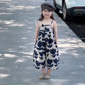Summer Korean version of the new girl Korean version of summer suspender rompers in childrens jumpsuit