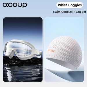 O:OOUP | Large Frame Anti-fog Waterproof Adult Swim Goggles Set