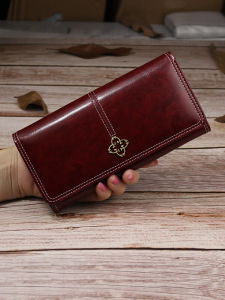 Womens Wallet Long Womens Ins Japanese and Korean Style 2024 New Arrival Womens Wallet Easiest for Match Retro Classy Clutch