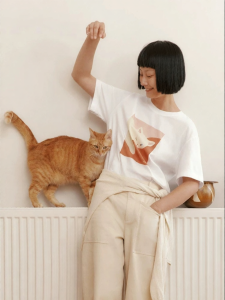 edition | Fall 2026 New Edition Cat Print Cotton T-Shirt