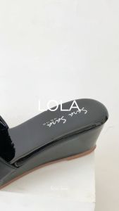 Canada01 - LOLA Sandal Wedges Wanita Sendal Selop Hak Tinggi 5cm Cewek Terbaru