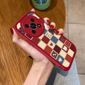 Red Rabbit Year Plaid Soft Silicone Phone Case for Huawei Honor X30 Full Cover 30Pro 30i 30Plus V30 Youthful Cartoon High-End Feel