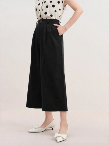 Koradior | Summer New Business Casual Wide Leg Cropped Trousers