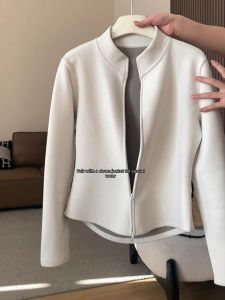 2026 New Design Wool-rich Thick Stand Collar Long Sleeve Hoodie Jacket