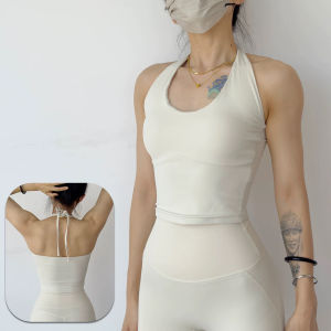 SKINOFSKIN | Racerback Yoga Top with Pads Comfortable Back Beauty Sports Bra