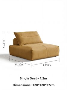 Scratch Resistant Washable Fabric Sofa