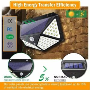 100LED Solar Light Outdoor Solar Light Power Supply Sunlight Waterproof PIR Motion Sensor Street Light