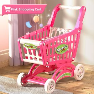 XIDIQI | Simulation Children Supermarket Shopping Cart with Cut and Play Fruit