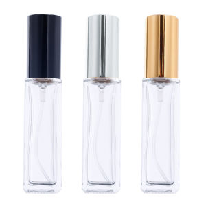 10ml Clear Glass Spray Refillable Bottle Portable Travel Mini Perfume Cosmetic Container