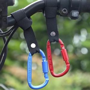 Motorcycle Bicycle Aluminum Alloy Front Mount Handlebar Hook Clip for Secure Bag Helmet Hanging