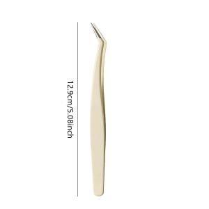 Dorisna Multifunctional Tweezers Stainless Steel Eyelash Tweezers Grafting False Eyelash Makeup Aids Beauty Tools