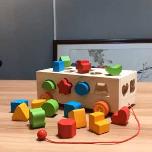 【SG Stock】Childrens puzzle assembly Montessori early education block digital puzzle toy