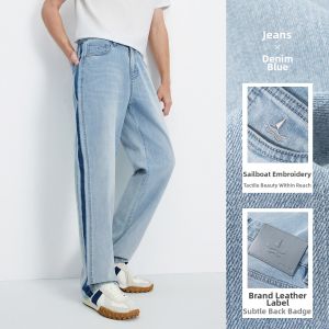 Navigare | Blue Wide Leg Jeans Men