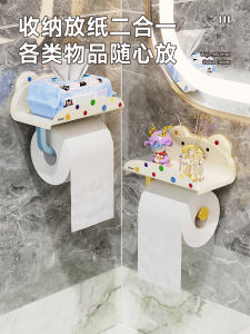 Giá Treo Giấy Vệ Sinh Không Cần Đục Lỗ Giá Để Khăn Giấy Treo Tường Giá Để Giấy Vệ Sinh Phụ Kiện Phòng Tắm Bền Bỉ