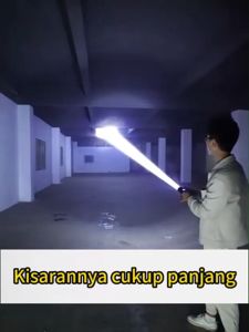 【300 jam tanpa mengisi daya】Mini Senter police swat Portabel Zoom senter super terang Mini Rechargeable 18650 Baterai Outdoor Olahraga Berkemah Lampu Senter