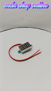 Volt Meter Digital DC Mini Merah 4.5V - 30V - Ukuran Kecil - Pengukur Volt DC