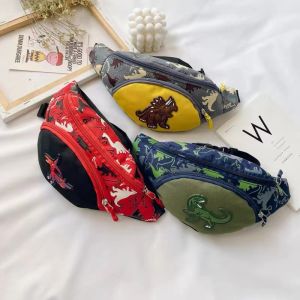 MT Kids Dinosaur Print Waist Bag Fashion Belt Chest Bag for Girls & Boys Cute Crossbody Sling Bags