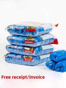 Disposable Thickened Plastic Shoe Covers Waterproof Home Use for Data Center And Property Inspection Low Cut Shoe Covers