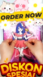 OSHINOKO PARENTING Paperdoll Bongkar Pasang Besar 21x16 Cm