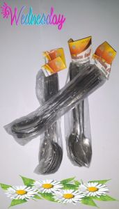 sendok teh panjang stainlees isi 12pcs