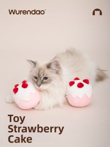 WURENDAO | Entertainment Cat Teaser Strawberry and Birthday Cake Shaped Toy