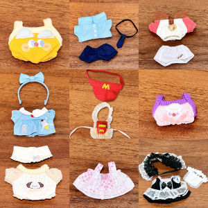 New Arrival Cotton Doll Clothes Doll Clothes Clothes 10cm Doll Clothes Summer Sling Sweatshirt Skirt Collection Doll Doll Changing Clothes Replacement