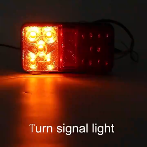 2PCS 12V 24V 10LED Tail Light Taillight Turn Signal Indicator Stop Lamp Rear Brake Light aillight Running Lights For Car Truck Trailer Caravan