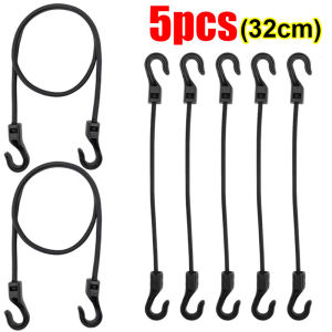 High Elasticity Bungee Cords with Plastic Hooks Shock Absorbent Heavy Duty Tie Down Straps for Camping Tents Tarps Luggage Car