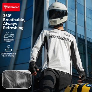 Motowolf | Antibacterial Quick Drying Breathable Racing Suit For Men Long Sleeve
