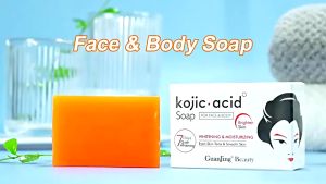 ( NEW Brand ) Kojic Acid Soap 100% ORIGINAL Guanjing Skin Lightening Soap 120g / Kojiesan Soap / Sabun Pemutih / Sabun Wajah