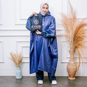 (Ponco Saja) Jas hujan Jumbo Mantel Ponco Kelelawar Pria Wanita Anti Rembes