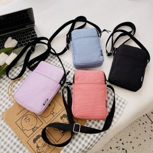 New Fashion Mobile Phone Bag Womens Messenger All-match Mini Small Crossbody Hanging Neck Coin Purse Vertical Handbag