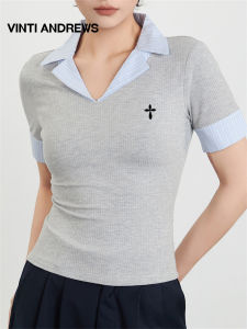Retro Two-in-One Slim Fit T-Shirt