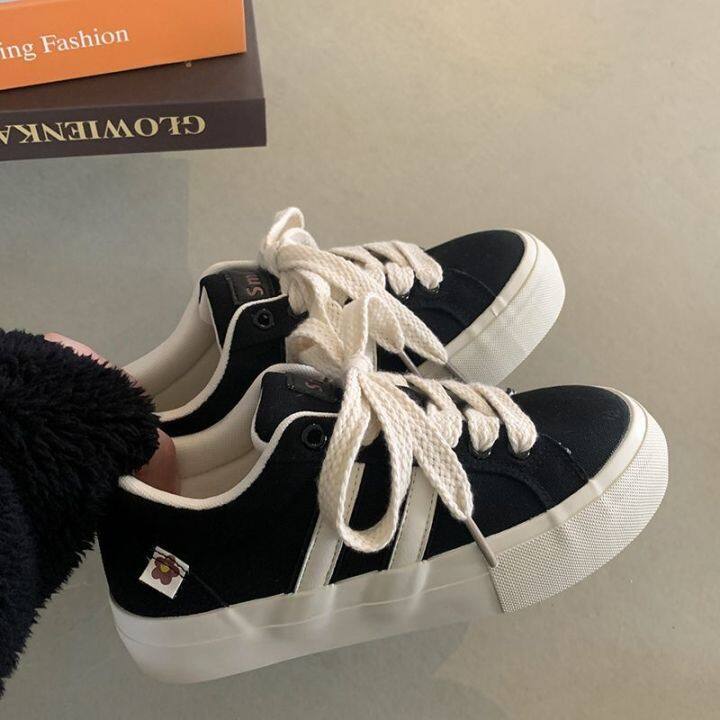 American Retro Canvas Shoes Women's Ins Fashionable All-Matching 2023 ...