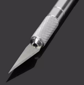Cutter Pen Pisau Ukir Seni: 5 Pcs Pisau Hobby Crafting Art Knife Metal Handle