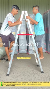 Aluminium 7/8/9 Steps Double Sided Ladder Tangga 楼梯 7/8/9 Steps