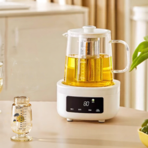 ROYALSTAR | Royalstar Glass Constant Temperature Health Pot Milk Frother Office Pure Glass Tea Making Pot with Intelligent Water Level Detection